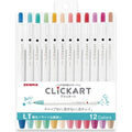 ZEBRA - CLICKART Non-Permanent Marker 12 color set LT