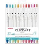ZEBRA - CLICKART Non-Permanent Marker 12 color set LT