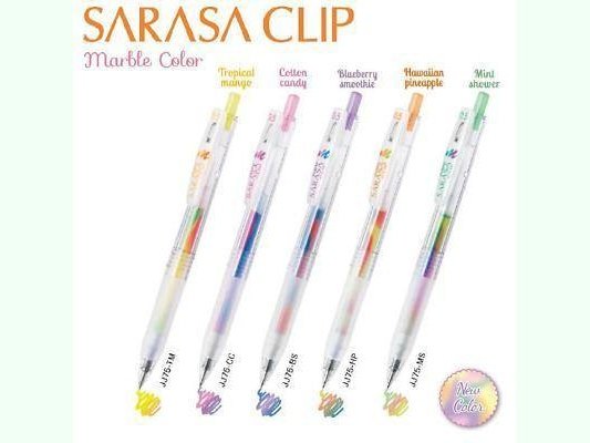 ZEBRA Sarasa Clip Ballpoint pen mm Marble Color color set