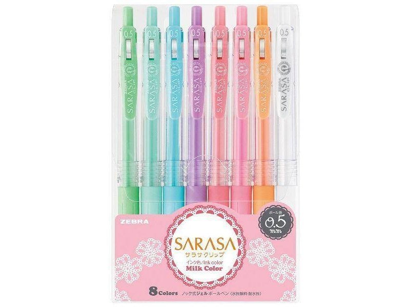 ZEBRA Sarasa Clip Ballpoint pen mm Milk Color Colors Set