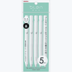 Zebra Blen Pen Black Ink Ballpoint - 0.5mm Pack of 5