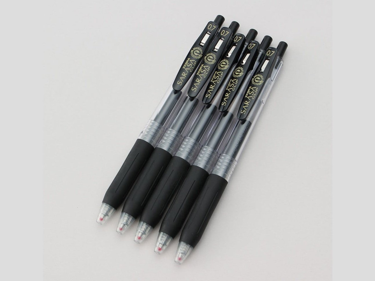 Zebra Sarasa Clip Pen 0.7mm Black 5P