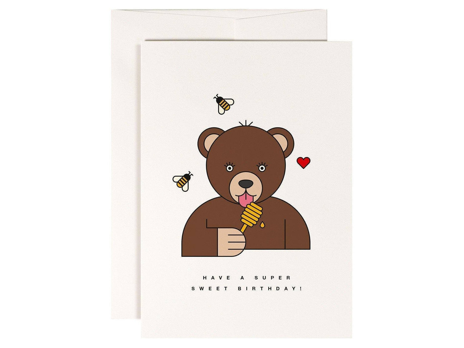 redfries Single Card Grizzly Birthday